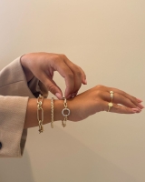 Armband bicolor briljant 042 crt.