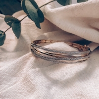 Armband bicolor briljant 103 crt.