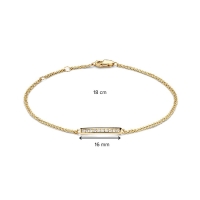 Armband geelgoud briljant 012 crt.