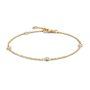 Armband geelgoud briljant 0,15 crt.