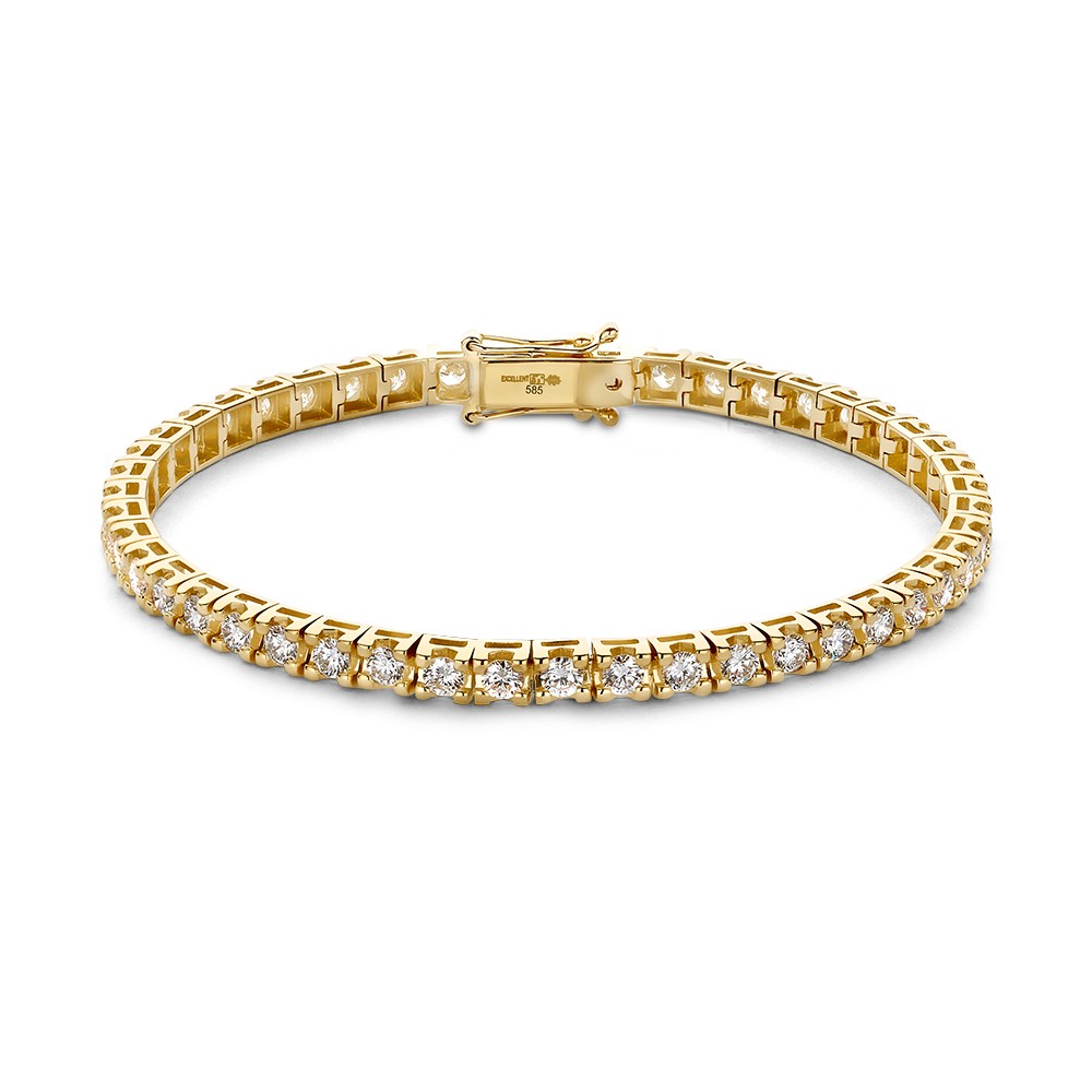 Armband geelgoud briljant 4.00 crt.
