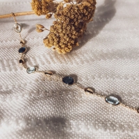 Armband geelgoud edelsteen