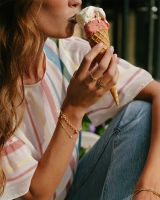 Armband geelgoud edelsteen