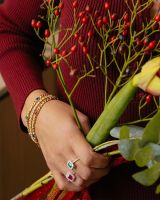 Armband geelgoud edelsteen