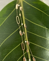 Armband geelgoud parel