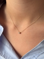 Collier geelgoud briljant 012 crt.