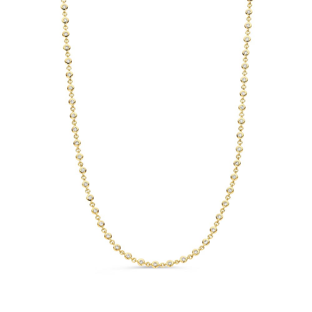 Collier geelgoud briljant 1,51 crt.