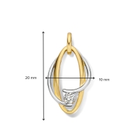 Hanger bicolor zirkonia