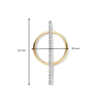 Hanger bicolor zirkonia