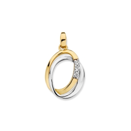 Hanger bicolor zirkonia