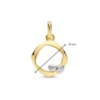 Hanger bicolor zirkonia