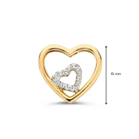 Hanger geelgoud zirkonia