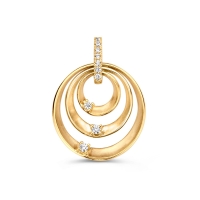 Hanger geelgoud zirkonia