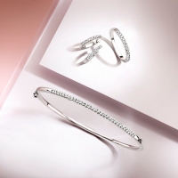 Oorringen witgoud briljant 048 crt.