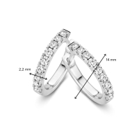 Oorringen witgoud briljant 048 crt.