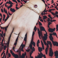 Ring bicolor briljant 0.07 crt.