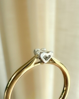 Ring bicolor briljant 0.12 crt.