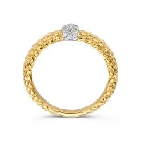 Ring bicolor briljant 0.14 crt.