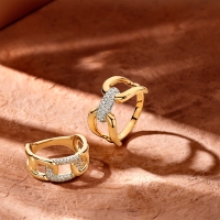 Ring bicolor briljant 0.20 crt.