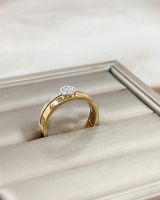 Ring bicolor briljant 0.22 crt.