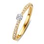 Ring bicolor briljant 0.25 crt.