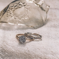 Ring bicolor briljant 0.26 crt.