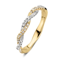 Ring bicolor briljant 0.26 crt.