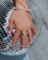 Ring bicolor briljant 0.32 crt.