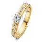 Ring bicolor briljant 0.30 crt.
