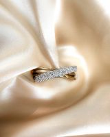 Ring bicolor briljant 0.30 crt.