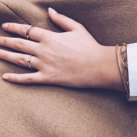 Ring bicolor briljant 0.32 crt.