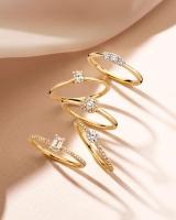 Ring bicolor briljant 0.35 crt.