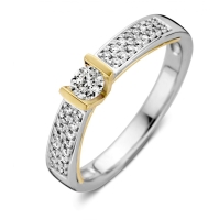Ring bicolor briljant 0.38 crt.