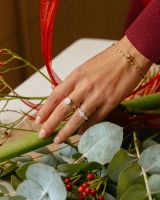 Ring bicolor briljant 0.50 crt.