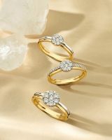 Ring bicolor briljant 0.50 crt.