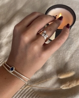 Ring bicolor diamant 0.19 crt.