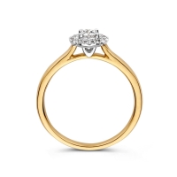 Ring bicolor Lab Grown Diamant 0.32 crt.