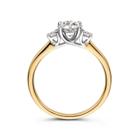 Ring bicolor Lab Grown Diamant 1.04 crt.