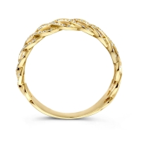 Ring geel briljant 0.35 crt.