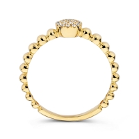 Ring geelgoud briljant 0.09 crt.