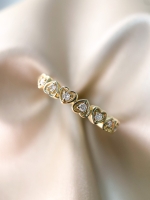 Ring geelgoud briljant 0.12 crt.