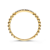 Ring geelgoud briljant 0.14 crt.