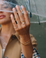 Ring geelgoud briljant 0.17 crt.