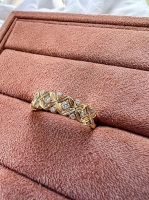 Ring geelgoud briljant 0.19 crt.