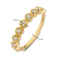 Ring geelgoud briljant 0.20 crt.