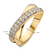 Ring geelgoud briljant 0.25 crt.