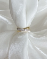 Ring geelgoud briljant 0.25 crt.