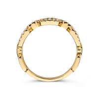 Ring geelgoud briljant 0.27 crt.