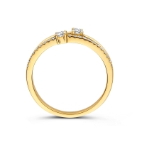 Ring geelgoud briljant 0.28 crt.