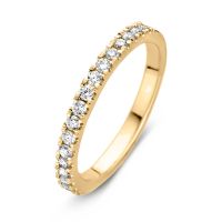 Ring geelgoud briljant 0.35 crt. half
